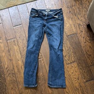 CAbi Blue Straight Leg Jeans Medium Wash